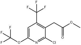 Methyl 2-chloro-6-(trifluoromethoxy)-4-(trifluoromethyl)pyridine-3-acetate Structure