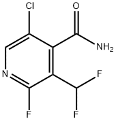 5-Chloro-3-(difluoromethyl)-2-fluoropyridine-4-carboxamide Structure