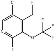 5-Chloro-4-(fluoromethyl)-2-iodo-3-(trifluoromethoxy)pyridine Structure