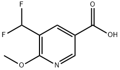 3-(Difluoromethyl)-2-methoxypyridine-5-carboxylic acid 구조식 이미지