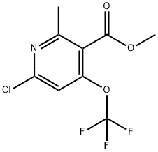 Methyl 6-chloro-2-methyl-4-(trifluoromethoxy)pyridine-3-carboxylate Structure