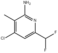 2-Amino-4-chloro-6-(difluoromethyl)-3-methylpyridine Structure