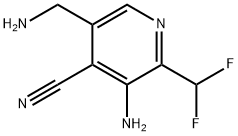 3-Amino-5-(aminomethyl)-4-cyano-2-(difluoromethyl)pyridine Structure