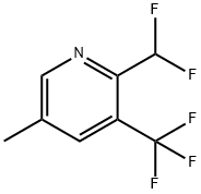 2-(Difluoromethyl)-5-methyl-3-(trifluoromethyl)pyridine Structure