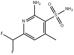 2-Amino-6-(difluoromethyl)-4-methylpyridine-3-sulfonamide Structure