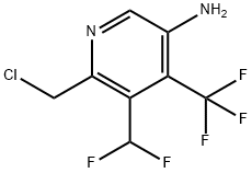 5-Amino-2-(chloromethyl)-3-(difluoromethyl)-4-(trifluoromethyl)pyridine Structure