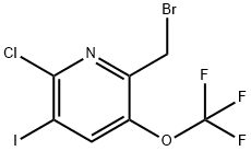 2-(Bromomethyl)-6-chloro-5-iodo-3-(trifluoromethoxy)pyridine Structure