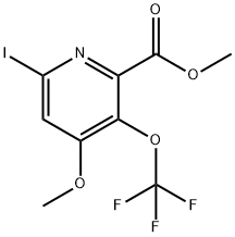 Methyl 6-iodo-4-methoxy-3-(trifluoromethoxy)pyridine-2-carboxylate Structure