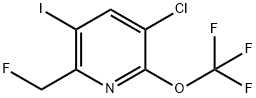 5-Chloro-2-(fluoromethyl)-3-iodo-6-(trifluoromethoxy)pyridine Structure