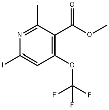 Methyl 6-iodo-2-methyl-4-(trifluoromethoxy)pyridine-3-carboxylate Structure