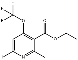 Ethyl 6-iodo-2-methyl-4-(trifluoromethoxy)pyridine-3-carboxylate Structure