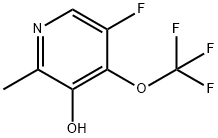 5-Fluoro-3-hydroxy-2-methyl-4-(trifluoromethoxy)pyridine Structure