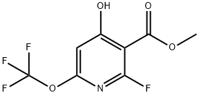 Methyl 2-fluoro-4-hydroxy-6-(trifluoromethoxy)pyridine-3-carboxylate Structure