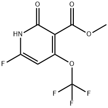 Methyl 6-fluoro-2-hydroxy-4-(trifluoromethoxy)pyridine-3-carboxylate Structure