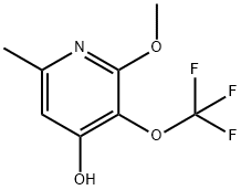 4-Hydroxy-2-methoxy-6-methyl-3-(trifluoromethoxy)pyridine Structure