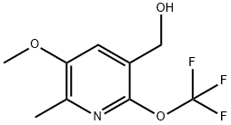 3-Methoxy-2-methyl-6-(trifluoromethoxy)pyridine-5-methanol Structure