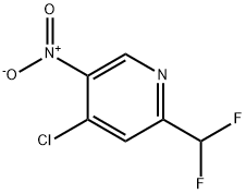 4-chloro-2-(difluoromethyl)-5-nitropyridine Structure