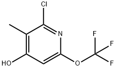 2-Chloro-4-hydroxy-3-methyl-6-(trifluoromethoxy)pyridine Structure