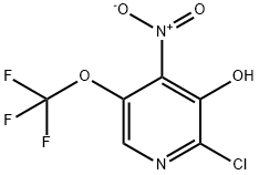 2-Chloro-3-hydroxy-4-nitro-5-(trifluoromethoxy)pyridine Structure