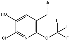 5-(Bromomethyl)-2-chloro-3-hydroxy-6-(trifluoromethoxy)pyridine Structure