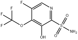 5-Fluoro-3-hydroxy-4-(trifluoromethoxy)pyridine-2-sulfonamide Structure