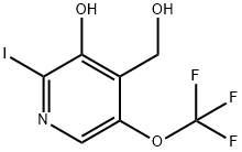 3-Hydroxy-2-iodo-5-(trifluoromethoxy)pyridine-4-methanol Structure