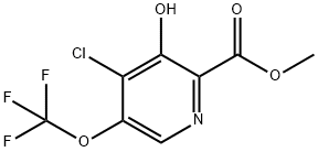 Methyl 4-chloro-3-hydroxy-5-(trifluoromethoxy)pyridine-2-carboxylate Structure