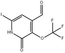 2-Hydroxy-6-iodo-3-(trifluoromethoxy)pyridine-4-carboxaldehyde Structure