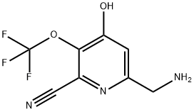 6-(Aminomethyl)-2-cyano-4-hydroxy-3-(trifluoromethoxy)pyridine Structure