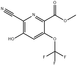 Methyl 2-cyano-3-hydroxy-5-(trifluoromethoxy)pyridine-6-carboxylate Structure