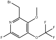 2-(Bromomethyl)-6-fluoro-3-methoxy-4-(trifluoromethoxy)pyridine Structure