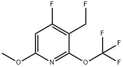 4-Fluoro-3-(fluoromethyl)-6-methoxy-2-(trifluoromethoxy)pyridine Structure