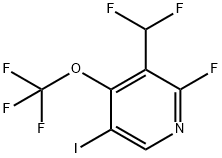 3-(Difluoromethyl)-2-fluoro-5-iodo-4-(trifluoromethoxy)pyridine Structure