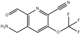 5-(Aminomethyl)-2-cyano-3-(trifluoromethoxy)pyridine-6-carboxaldehyde 구조식 이미지