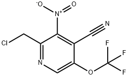 2-(Chloromethyl)-4-cyano-3-nitro-5-(trifluoromethoxy)pyridine Structure