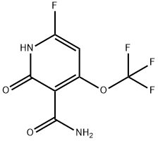 6-Fluoro-2-hydroxy-4-(trifluoromethoxy)pyridine-3-carboxamide Structure