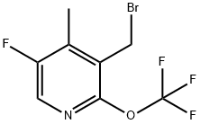 3-(Bromomethyl)-5-fluoro-4-methyl-2-(trifluoromethoxy)pyridine Structure