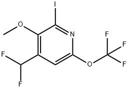 4-(Difluoromethyl)-2-iodo-3-methoxy-6-(trifluoromethoxy)pyridine Structure