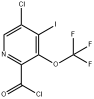 5-Chloro-4-iodo-3-(trifluoromethoxy)pyridine-2-carbonyl chloride Structure