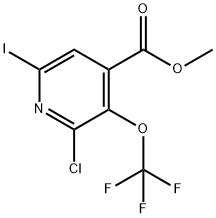 Methyl 2-chloro-6-iodo-3-(trifluoromethoxy)pyridine-4-carboxylate Structure