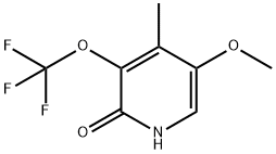 2-Hydroxy-5-methoxy-4-methyl-3-(trifluoromethoxy)pyridine Structure