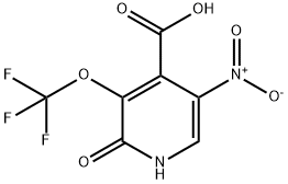 2-Hydroxy-5-nitro-3-(trifluoromethoxy)pyridine-4-carboxylic acid Structure