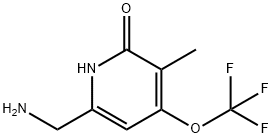 6-(Aminomethyl)-2-hydroxy-3-methyl-4-(trifluoromethoxy)pyridine Structure