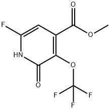 Methyl 6-fluoro-2-hydroxy-3-(trifluoromethoxy)pyridine-4-carboxylate Structure