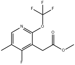 Methyl 4-fluoro-5-methyl-2-(trifluoromethoxy)pyridine-3-acetate Structure