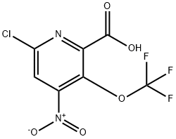 6-Chloro-4-nitro-3-(trifluoromethoxy)pyridine-2-carboxylic acid Structure