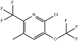 2-Chloro-5-methyl-3-(trifluoromethoxy)-6-(trifluoromethyl)pyridine Structure