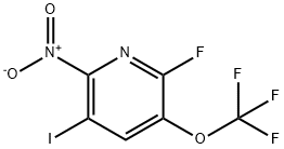 2-Fluoro-5-iodo-6-nitro-3-(trifluoromethoxy)pyridine Structure