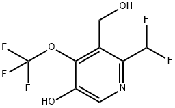 2-(Difluoromethyl)-5-hydroxy-4-(trifluoromethoxy)pyridine-3-methanol Structure