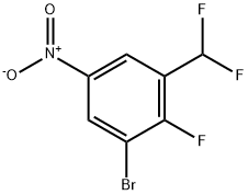 3-Bromo-2-fluoro-5-nitrobenzodifluoride Structure